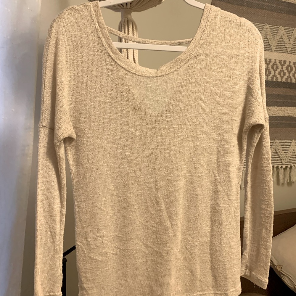 Open back sweater